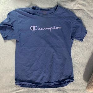Blue Champion t shirt